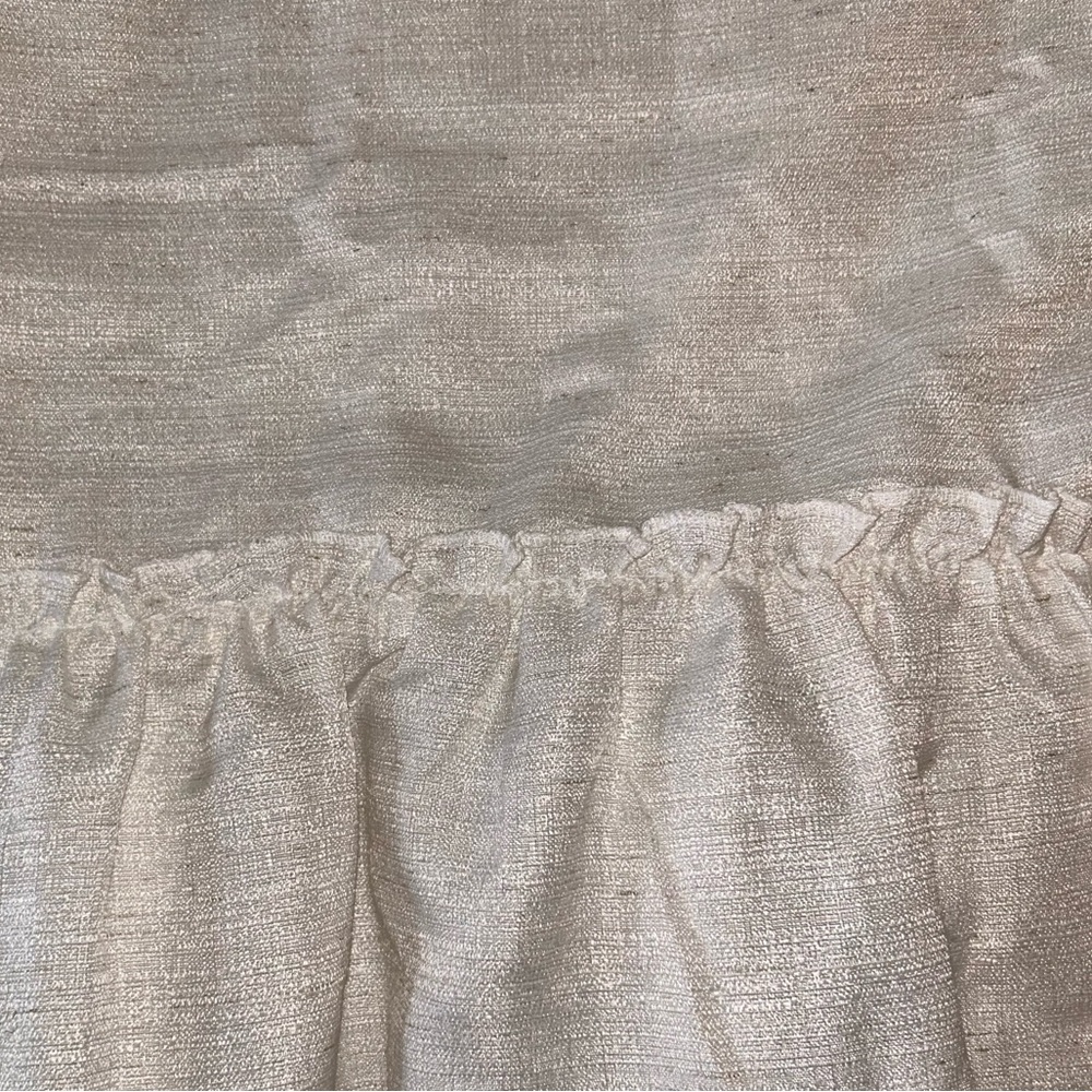 SUPER CUTE Cream w/ ruffles shower curtain!!